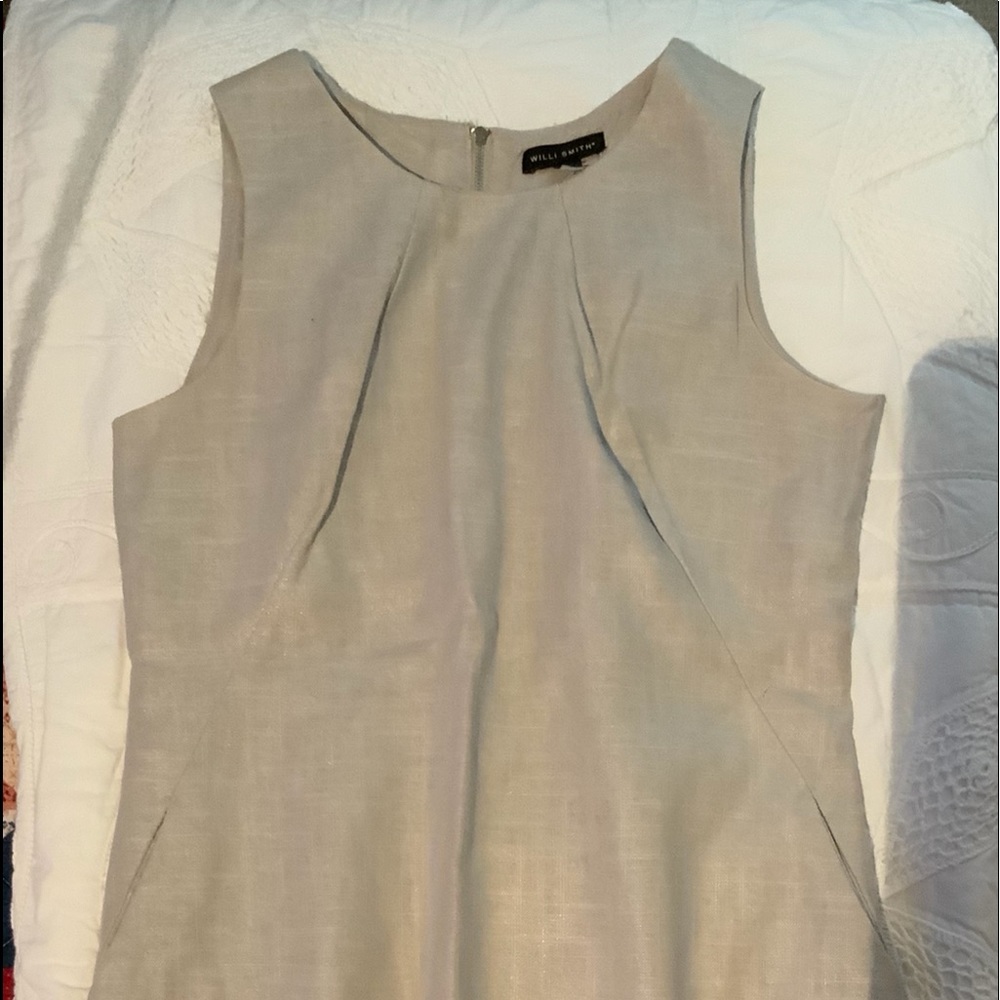 WILLI SMITH size 4 LINEN sleeveless dress-NWOT